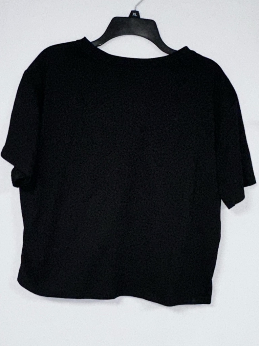 Wednesday Nevermore Academy Cropped Tee, Black with White Graphic. Like New! 2XL - Picture 4 of 4